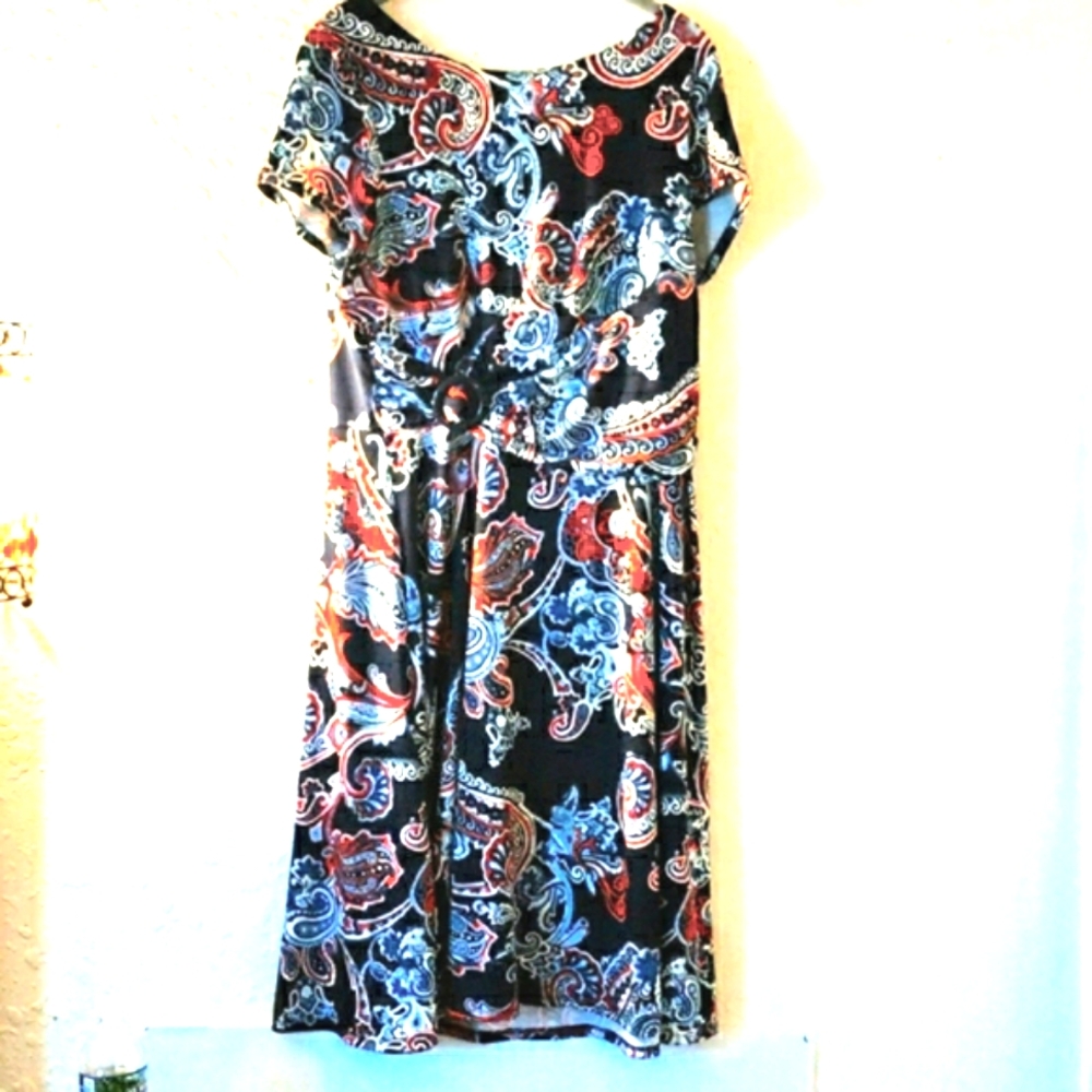 🎁 Receptions New York Dress Medium Midi day evenings paisley